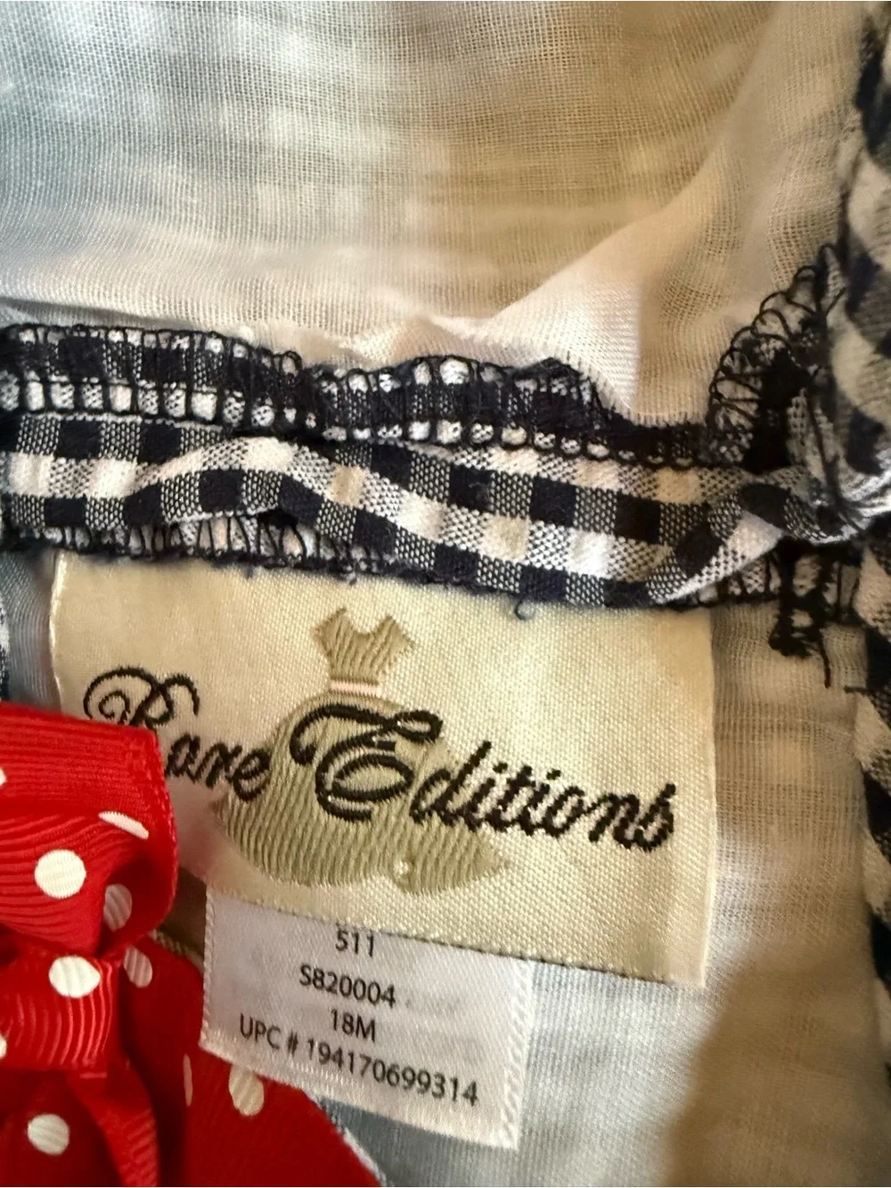 NWT Rare Editions Ladybug Sundress & Diaper Cover